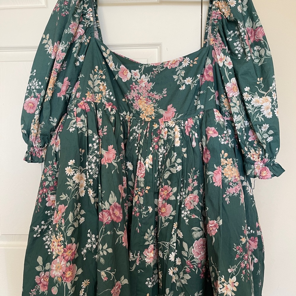 Selkie Green Gables Cottage Puff Dress